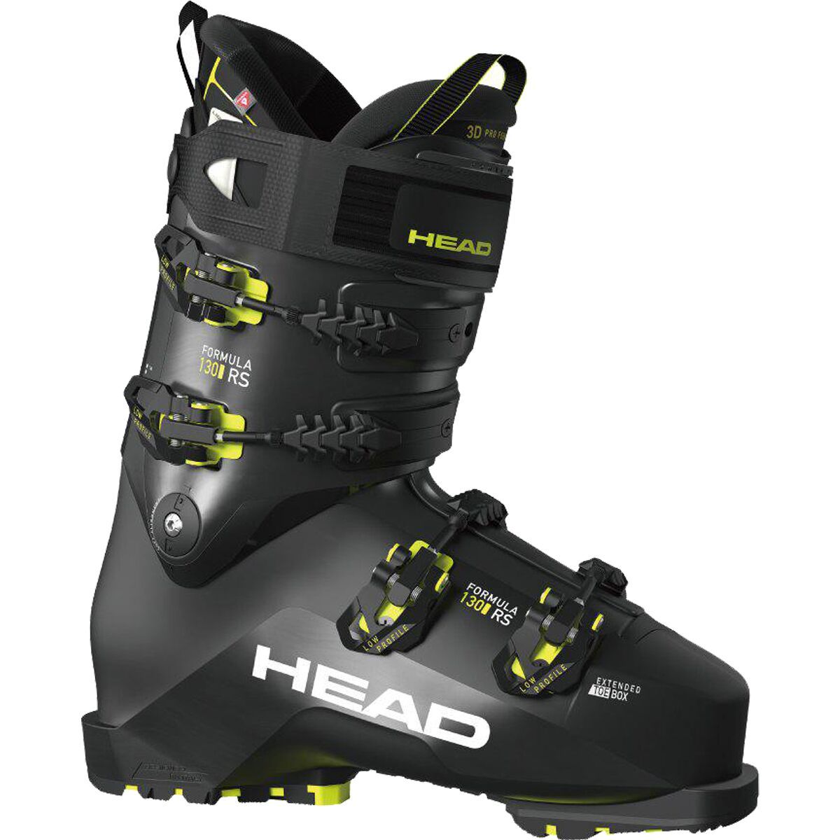 Head Skis USA Formula Rs 130 Gw Ski Boots 2023 in Black / Yellow - Size: 29.5