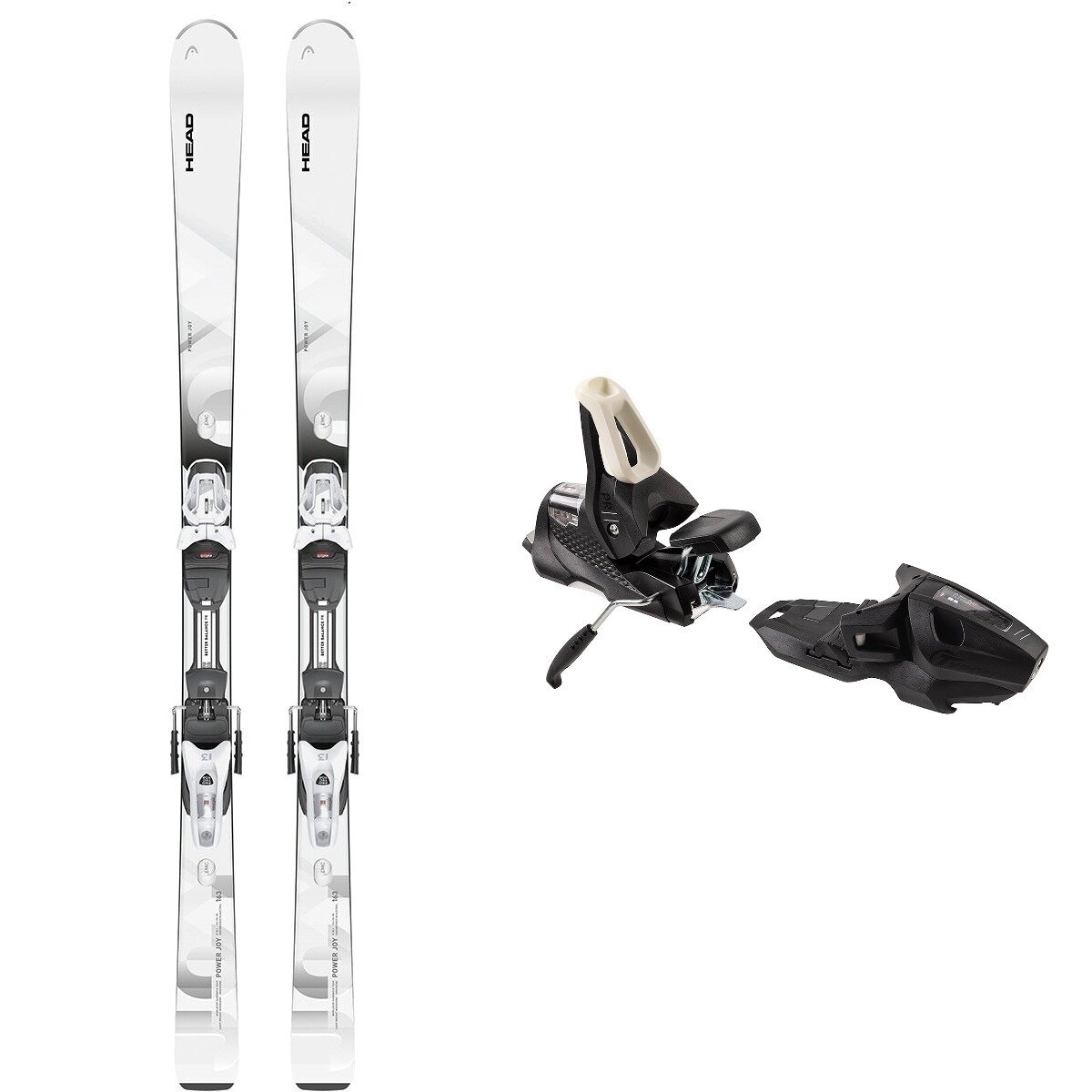 Head Usa Head USA Women's Power Joy Ski + Pr 11 Binding in Wh / Bk,Black / White2024 - Size: 168cm/85mm - $893.75 at SteepandCheap.com