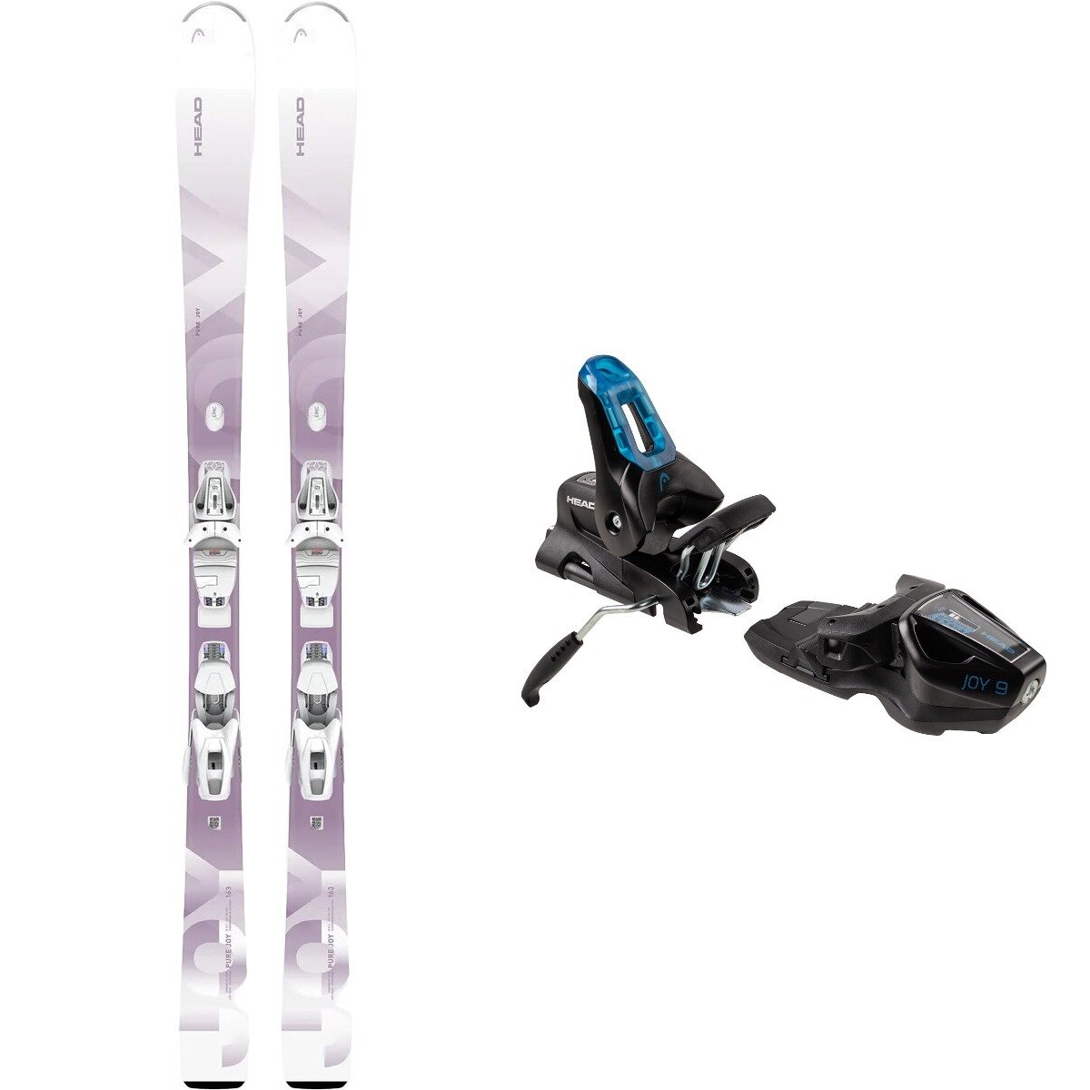 Head Usa Head USA Women's Pure Joy Ski + Joy 9 Binding in Wh / Au,Black / Blue - $513.80 at SteepandCheap.com