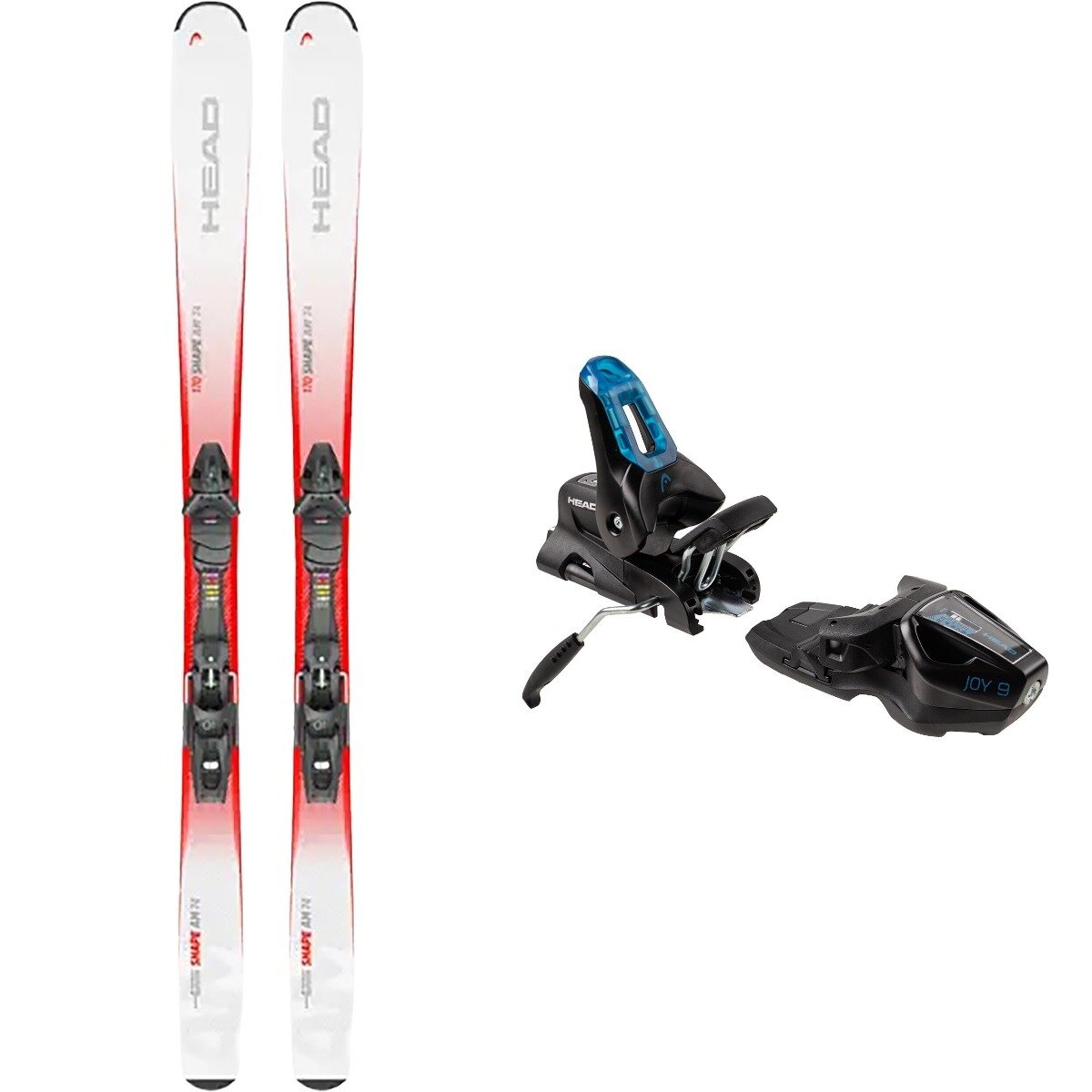 Head Usa Head USA Shape AM 74 Ski + Joy 9 Binding in Wh,Black / Blue - $665.00 at SteepandCheap.com
