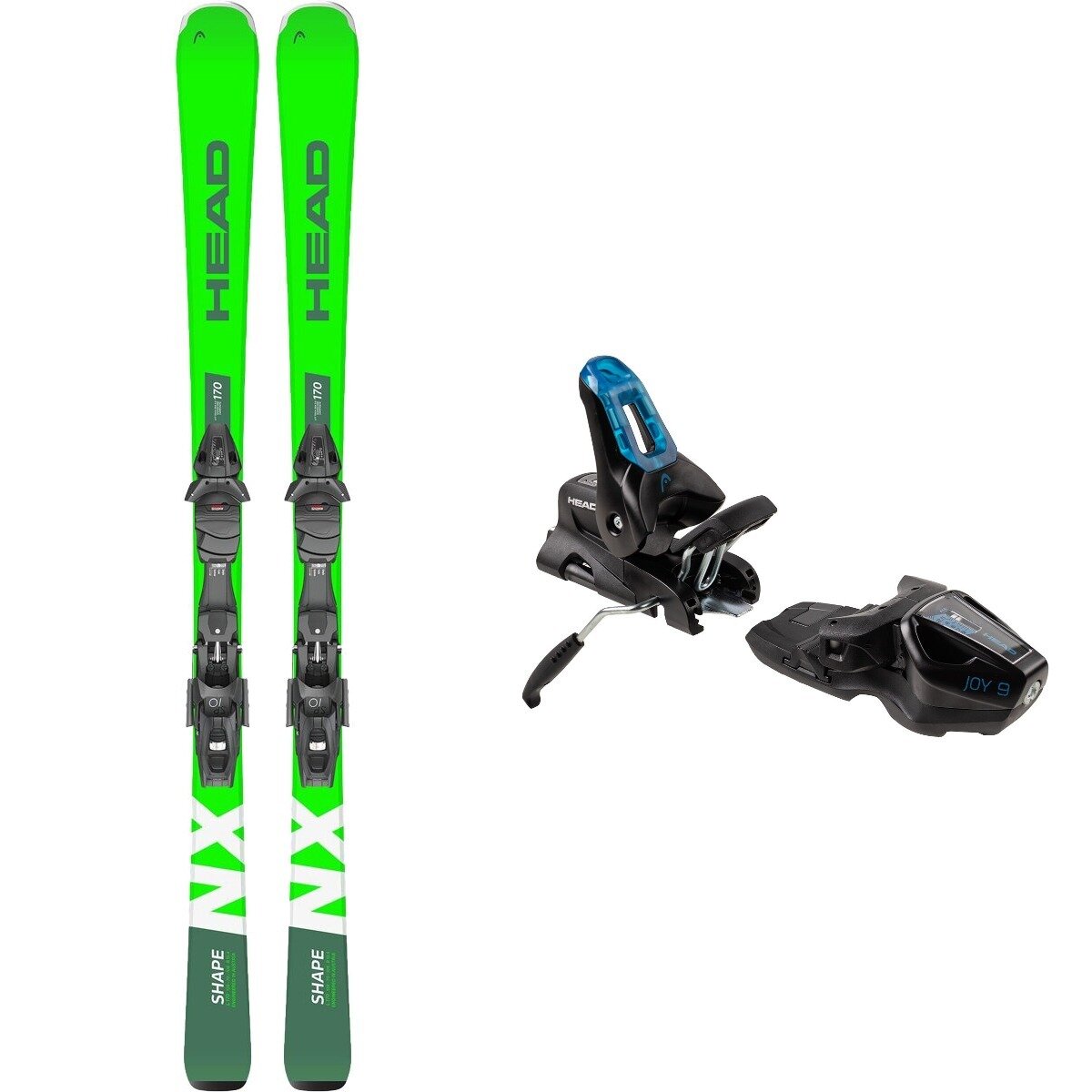 Head Usa Head USA Shape NX Ski + Joy 9 Binding in Ge / Wh,Black / Blue - $597.80 at SteepandCheap.com