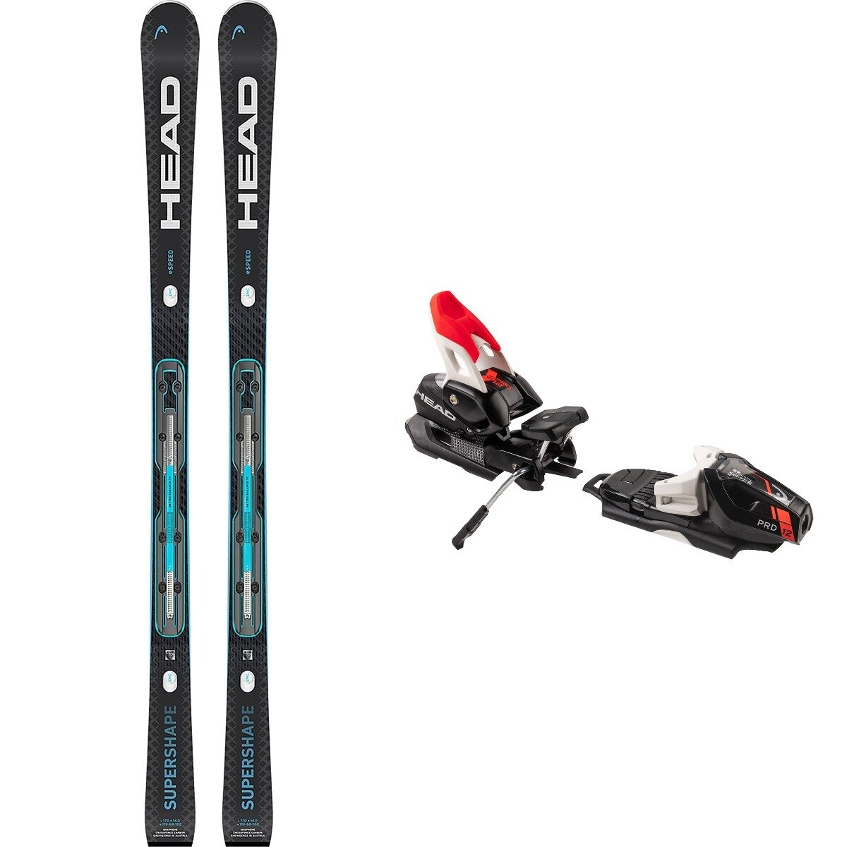 Head Usa Head USA Supershape e-Speed Ski + Prd 12 Binding in Bk / Bl,M.Bk / Fla.Rd - $1007.50 at SteepandCheap.com