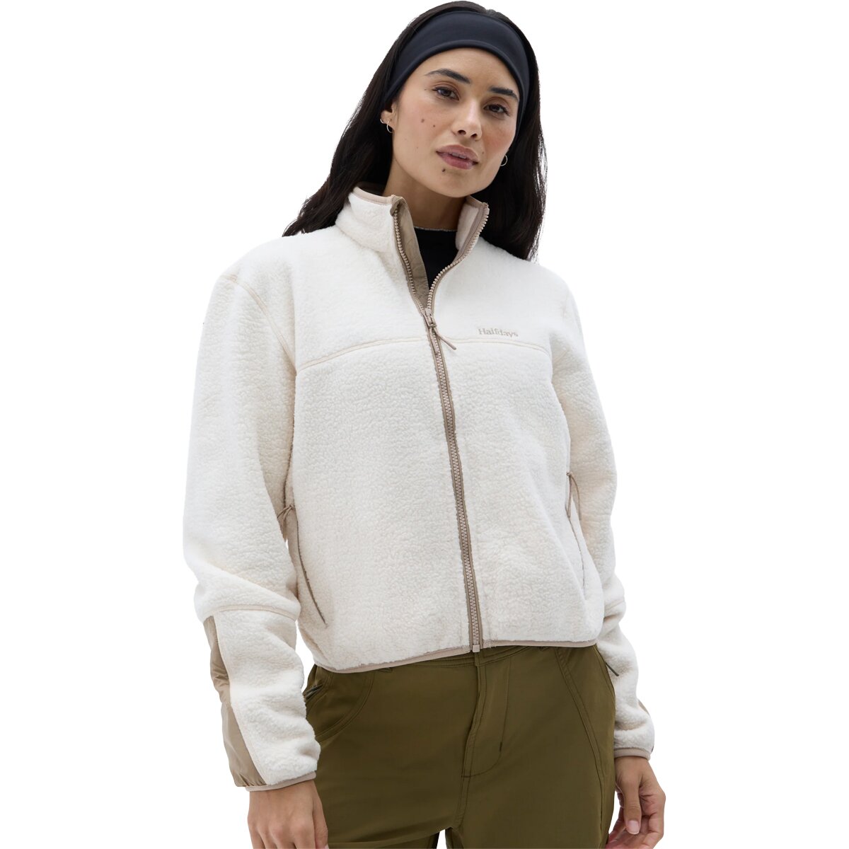 Halfdays Women's Chapelle Jacket in Oatmilk 2 - Size: XL
