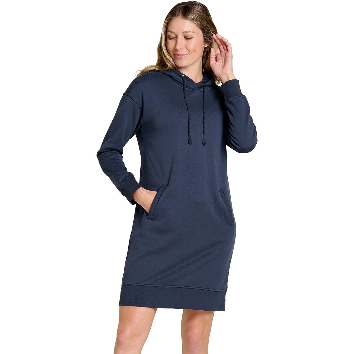 Toad&Co Women's Hemp Daybreaker Hooded Dress in Big Sky - Size: XS