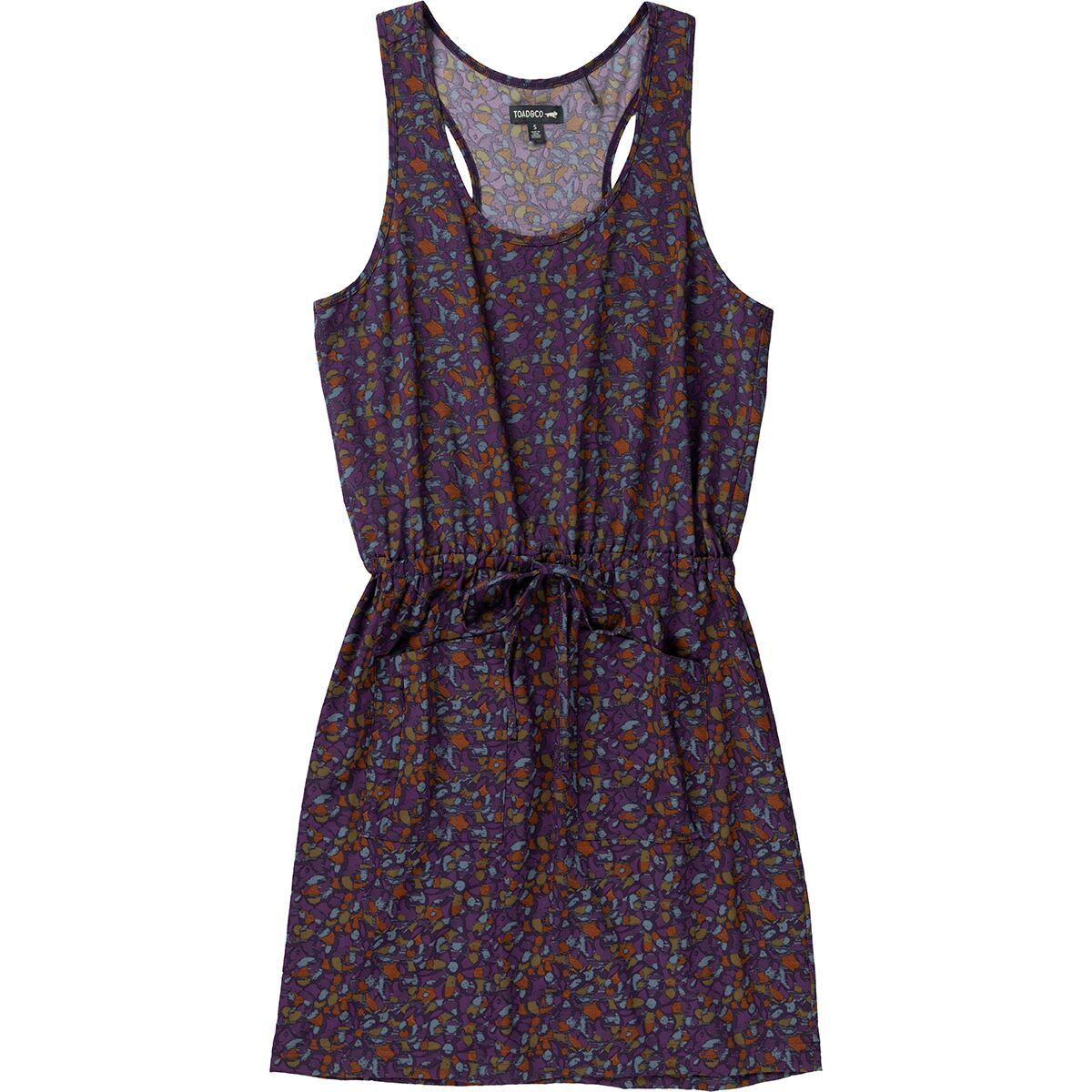 Toad&Co Women's Livvy Sleeveless Dress in Epidote Camellia Print - Size: Large