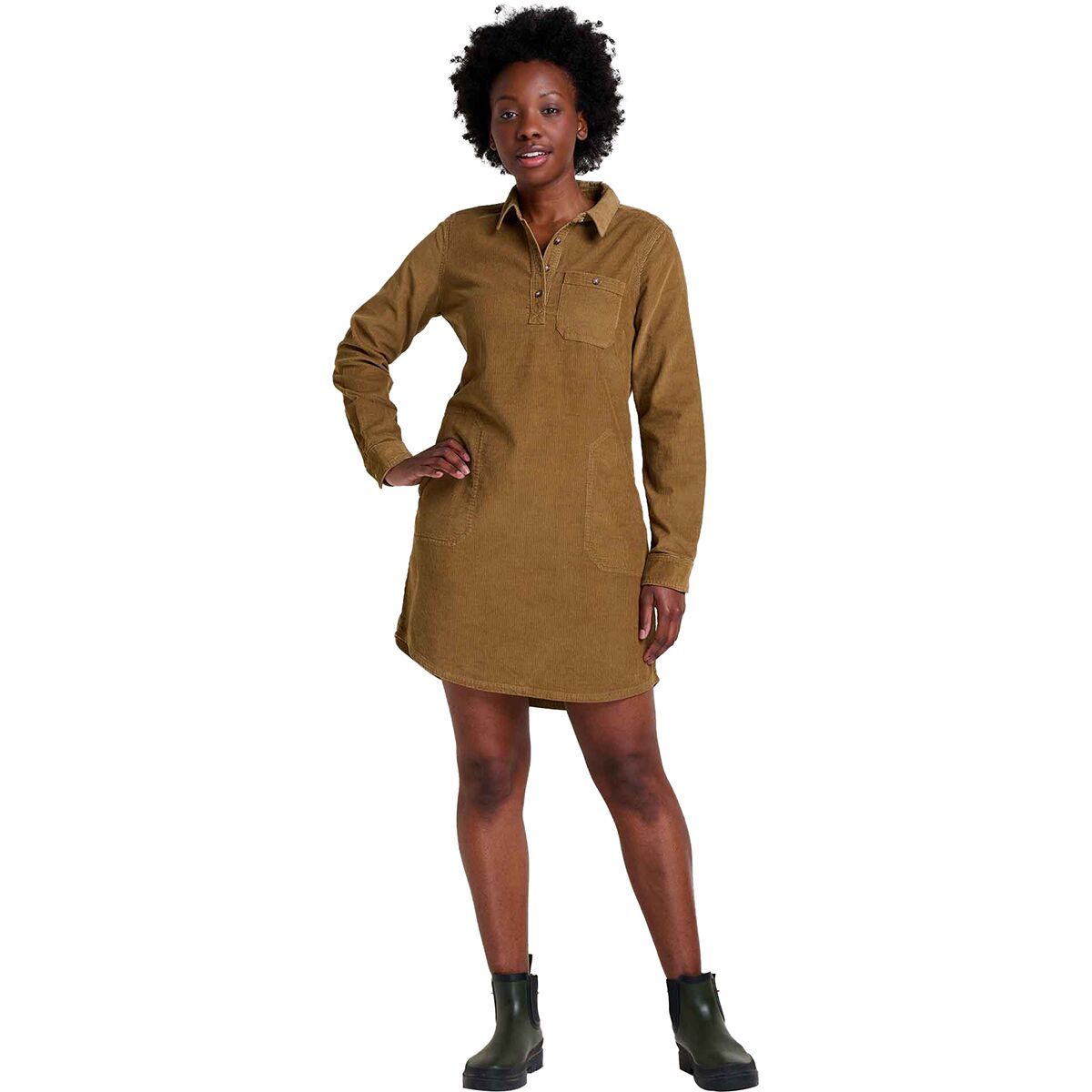 Toad&Co Women's Scouter Cord Long-Sleeve Shirtdress - Size: XS