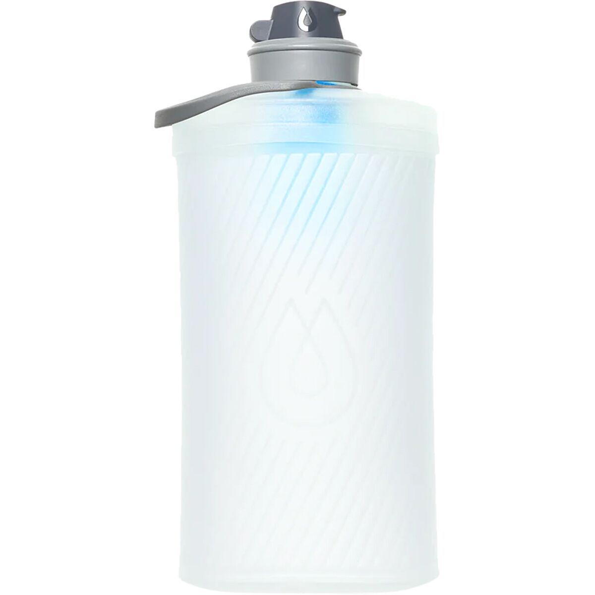 Hydrapak Flux+ 1.5L Water Bottle in Clear / HP Blue