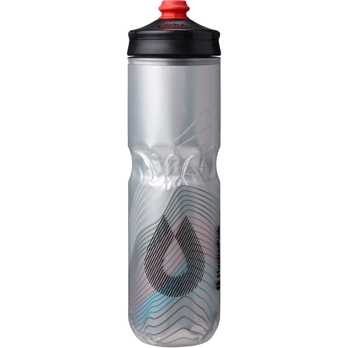 Hydrapak Polar Surge Ascent 24oz Water Bottle in Silver