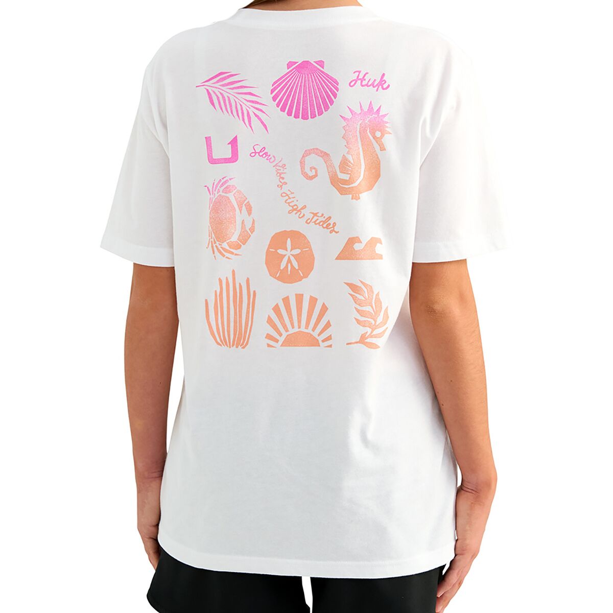 Huk Huk Boy's Slow Tides T-Shirt in White - Size: XL - $12.97 at SteepandCheap.com