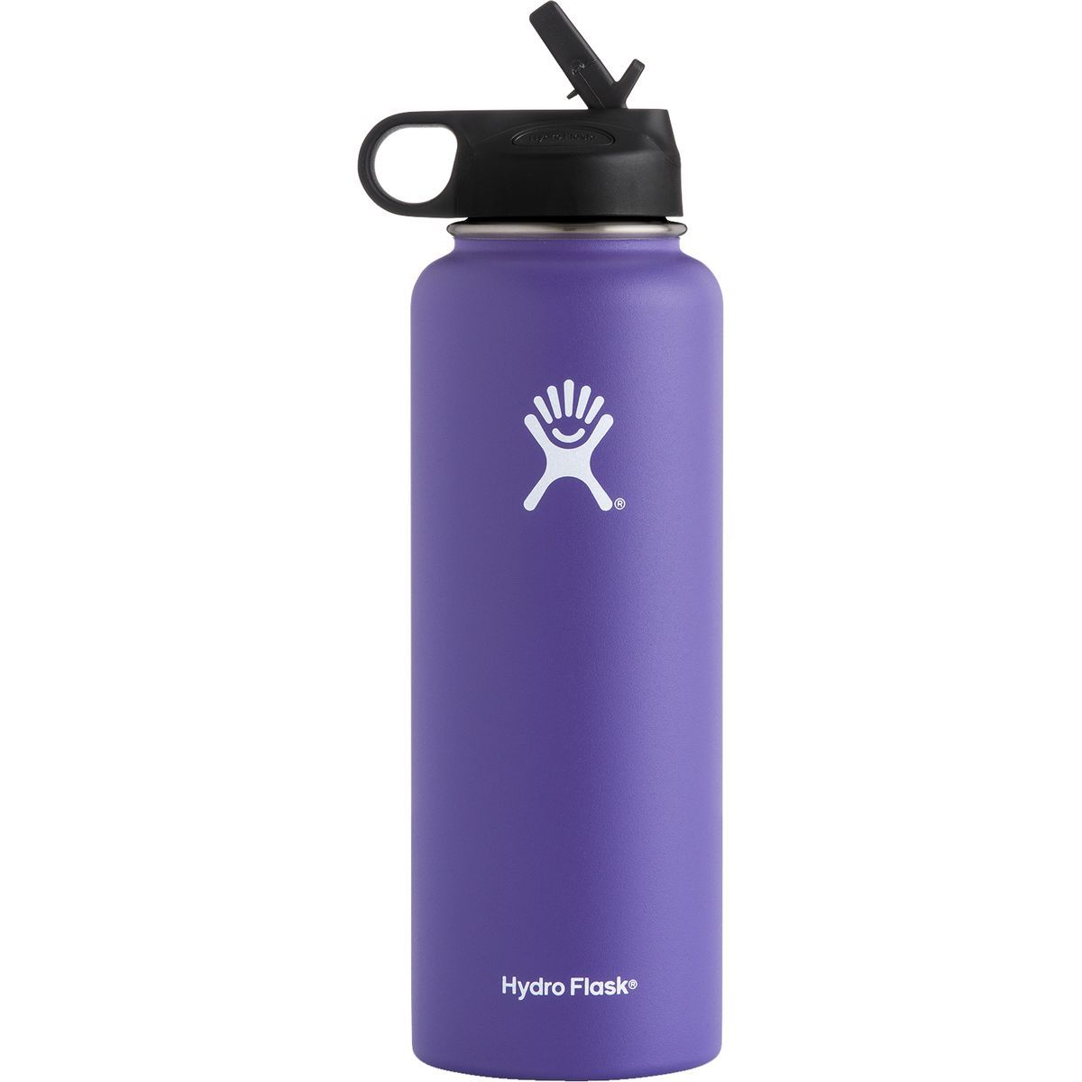 Hydro Flask 40oz Wide Mouth Water Bottle with Straw Lid in Rain