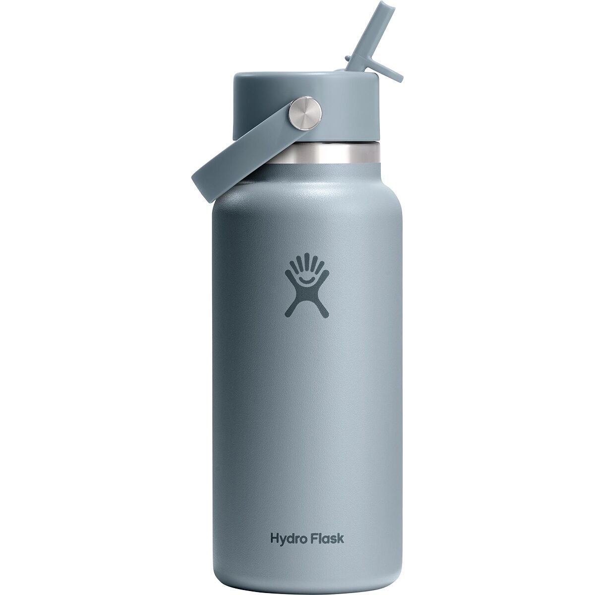 Hydro Flask 32oz Wide Mouth Flex Straw Water Bottle in Shale Gray