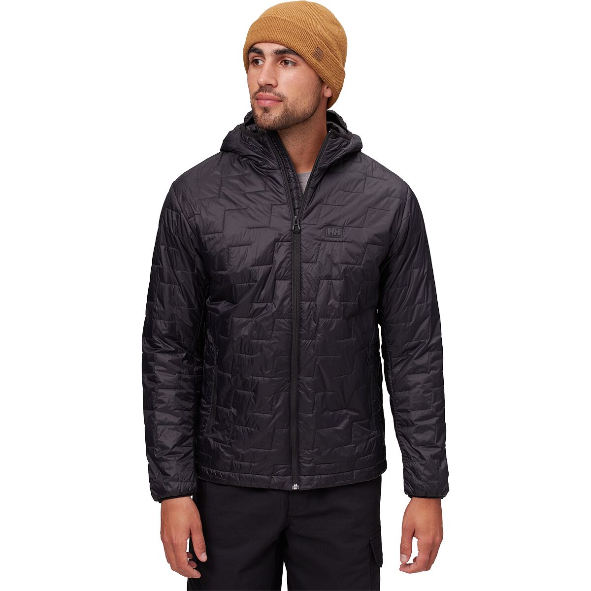 Helly Hansen Men's Lifaloft Hooded Insulator Jacket in Black Matte - Size: Medium