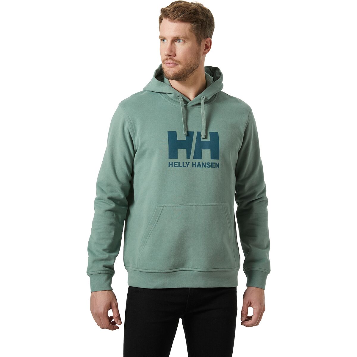 Helly Hansen Helly Hansen Men's Logo Pullover Hoodie in Cactus - Size: Small - $42.50 at Steep and Cheap