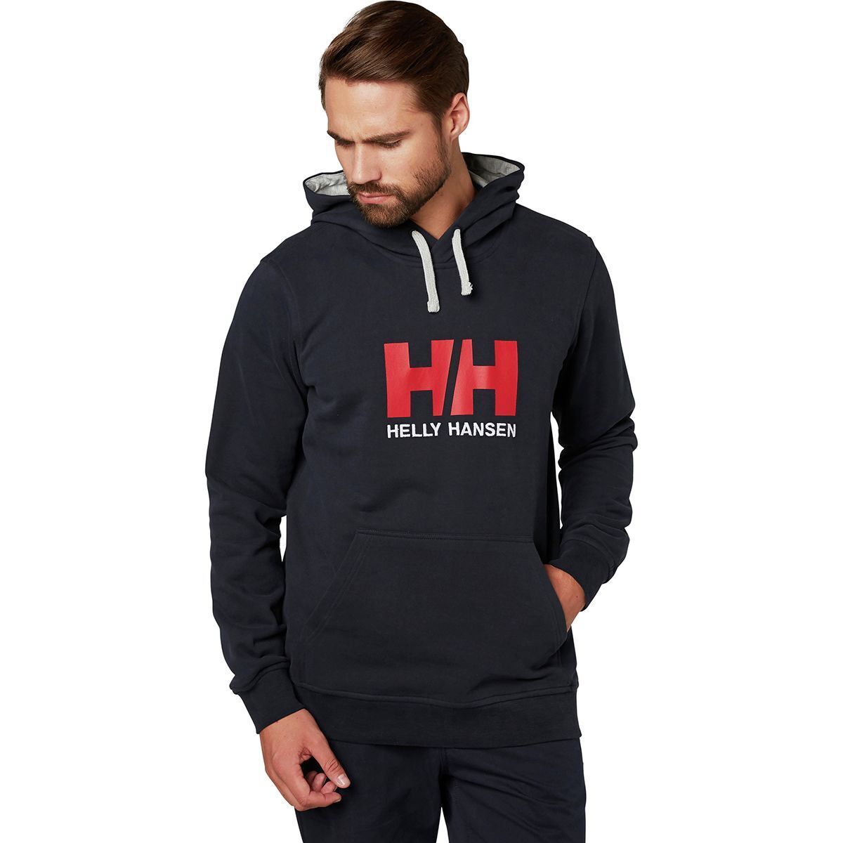 Helly Hansen Helly Hansen Men's Logo Pullover Hoodie in Navy - Size: Small - $46.75 at SteepandCheap.com