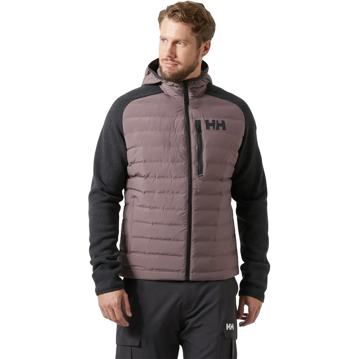 Helly Hansen Men's Arctic Ocean Hybrid Insulator Jacket in Sparrow Grey - Size: XL