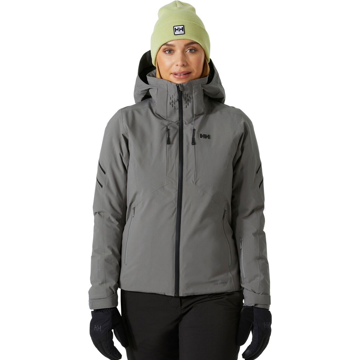 Helly Hansen Women's Alphelia Infinity Jacket in Concrete - Size: XL