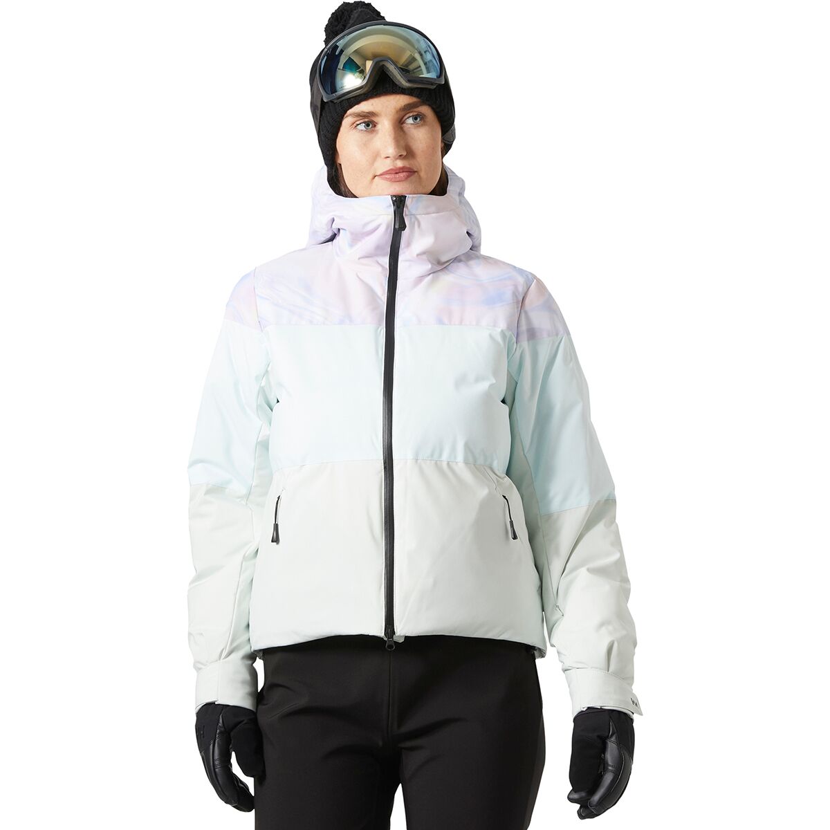 Helly Hansen Women's Nora Short Puffy Jacket in Reflections Aop - Size: Large