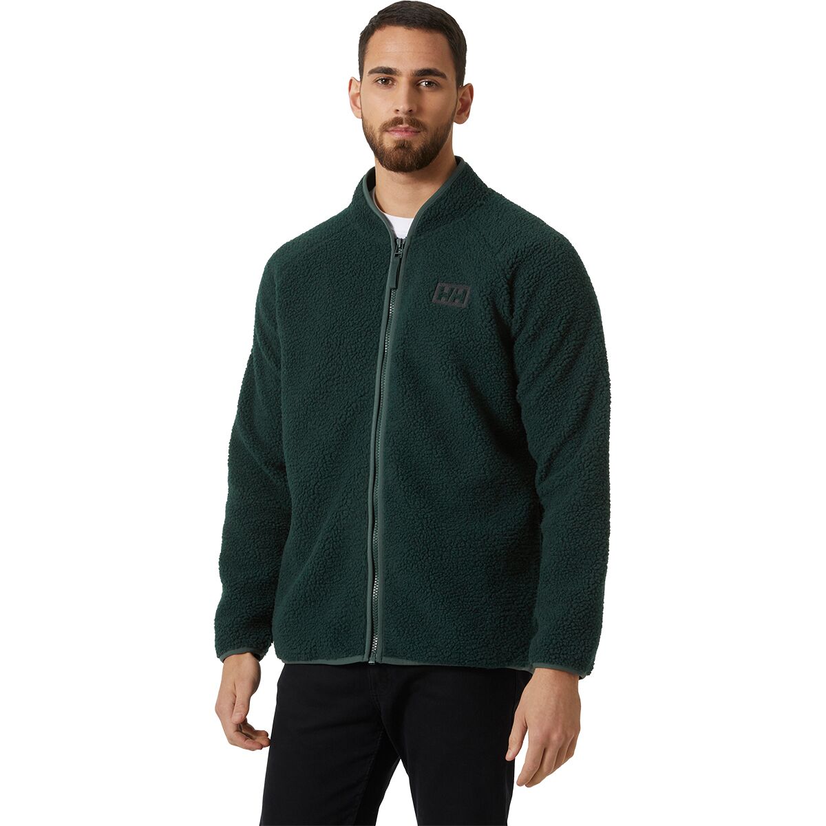 Helly Hansen Men's Box Pile Fleece Jacket in Darkest Spruce - Size: Small