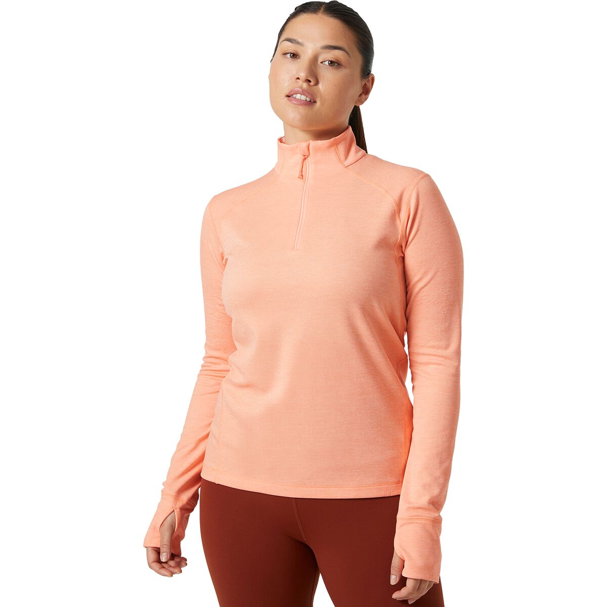 Helly Hansen Women's Lifa Tech Lite Half-Zip Pullover in Rose Quartz - Size: XL