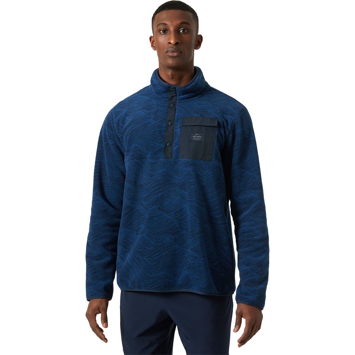 Helly Hansen Men's Maridalen Fleece in Ocean Wave Aop - Size: Medium