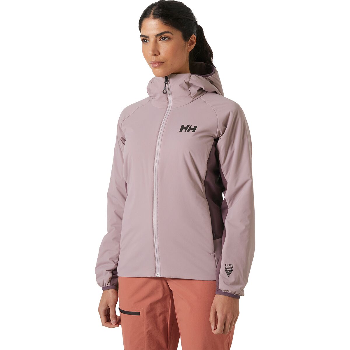 Helly Hansen Women's Odin LT Stretch Ins Hood 2.0 Jacket in Purple Clay - Size: XS