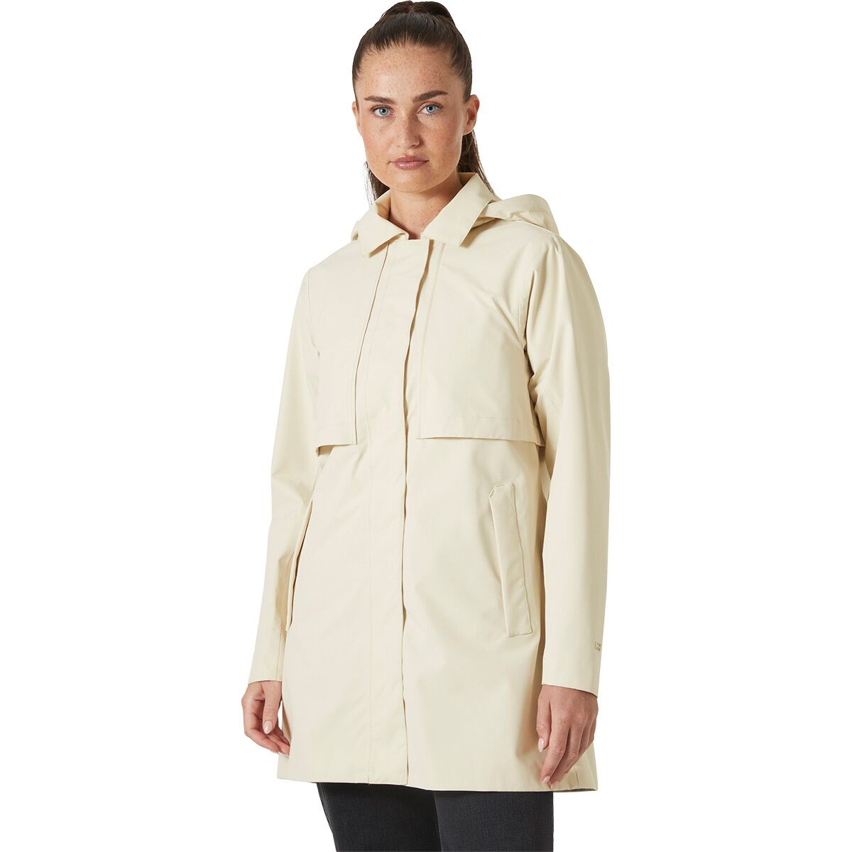 Helly Hansen Women's Lilja Rain Coat in Cream - Size: Medium