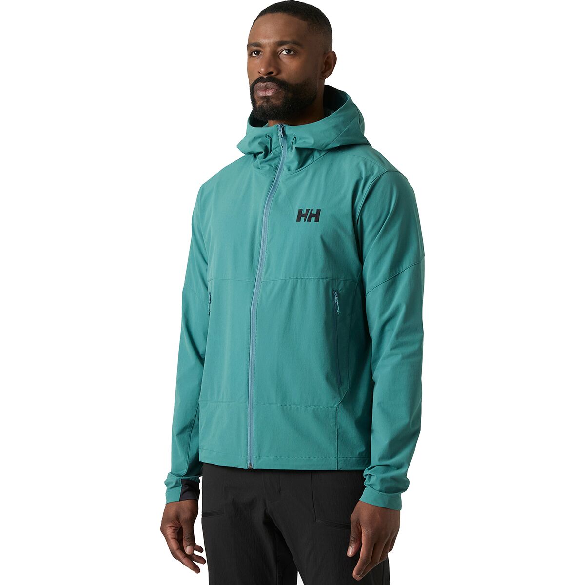 Helly Hansen Men's Blaze Softshell Hooded Jacket in Opal Green - Size: XL