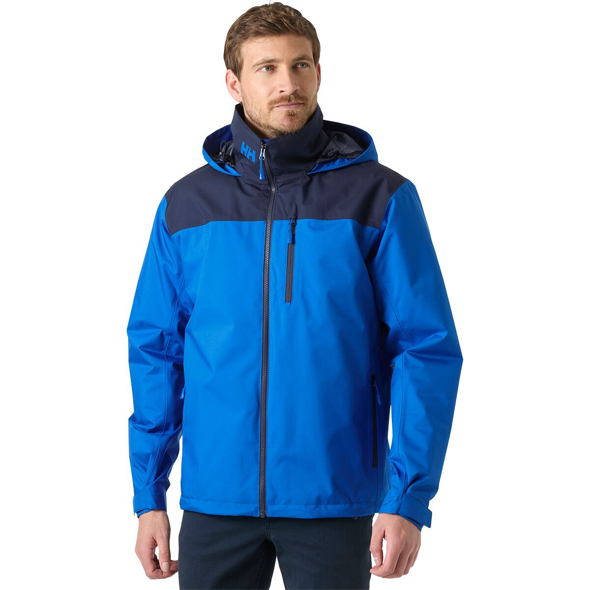 Helly Hansen Men's Crew Hooded Midlayer Jacket 2 in Cobalt 2.0 - Size: Small