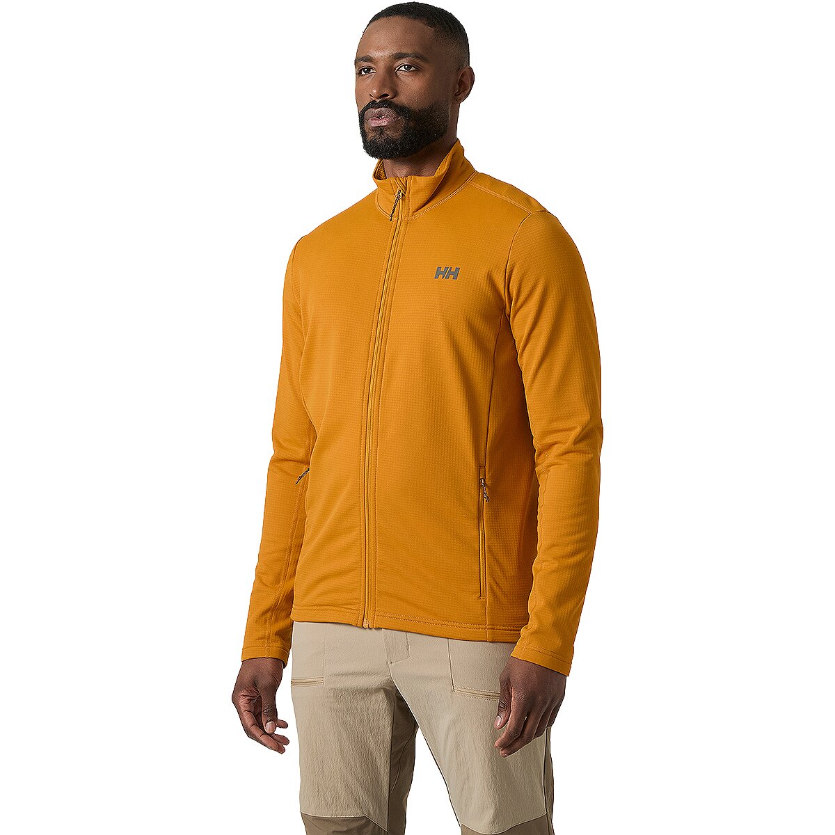 Helly Hansen Men's Versalite Fleece Jacket in Mustard - Size: Medium