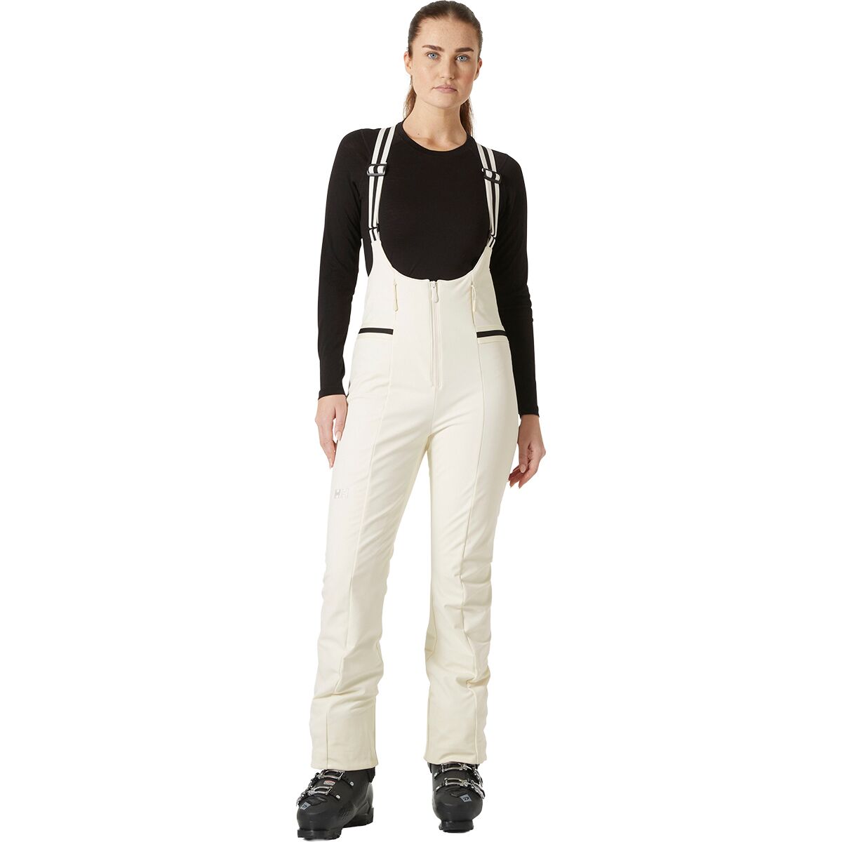 Helly Hansen Women's Avanti Softshell Bib Pant in Snow2 - Size: XL