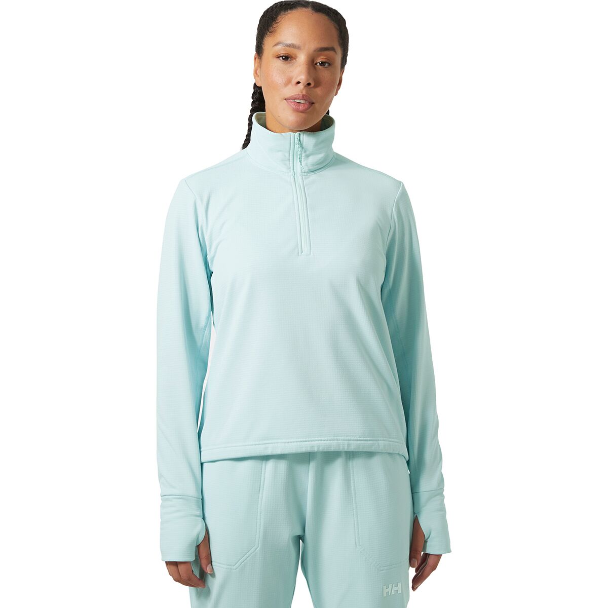 Helly Hansen Women's Versalite Cinched Fleece Pullover in Barely Blue - Size: XS