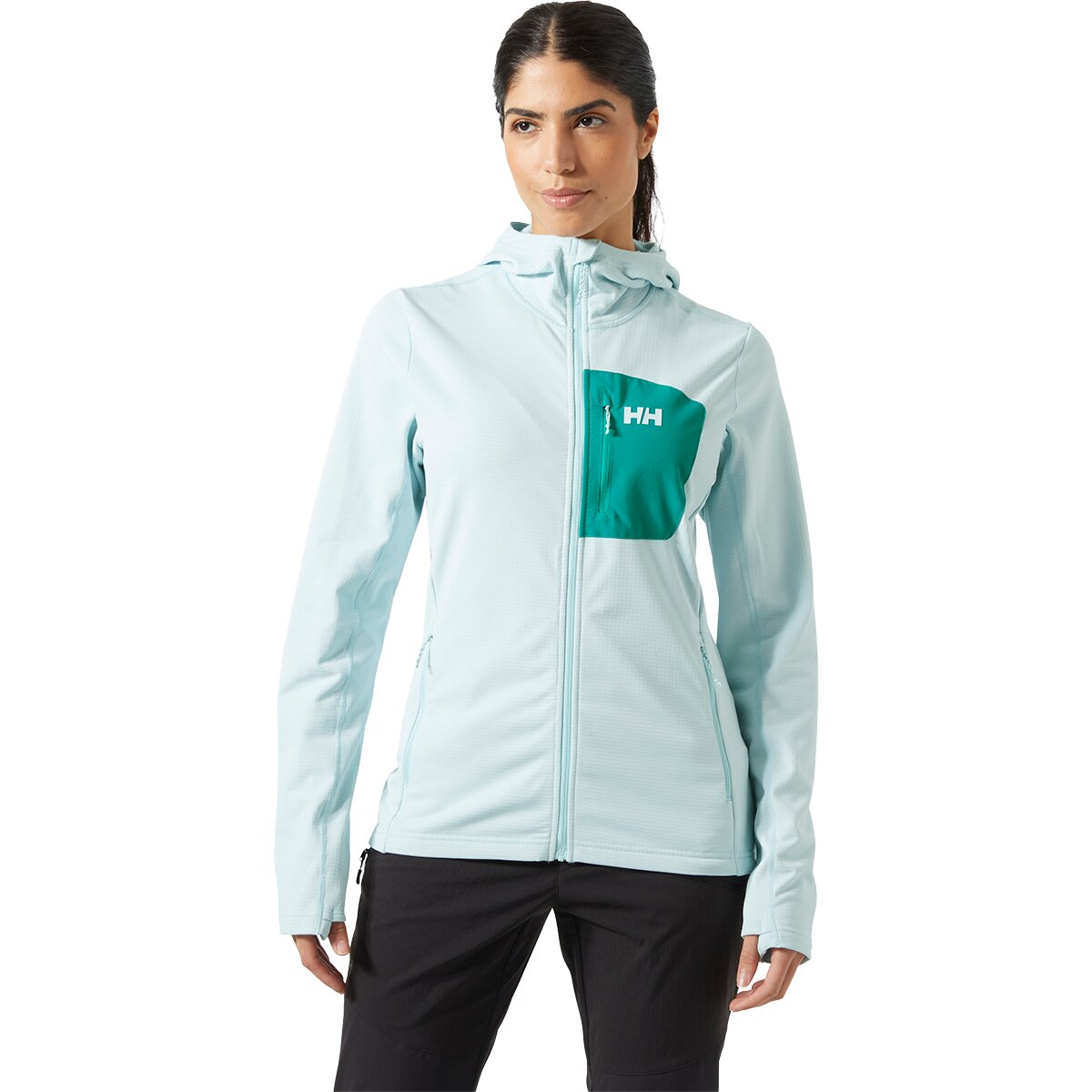 Helly Hansen Women's Versalite Hooded Jacket in Barely Blue - Size: Large