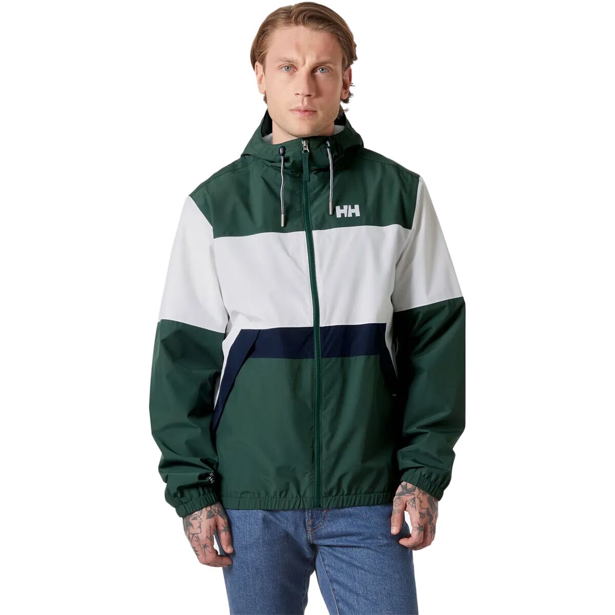 Helly Hansen Men's Koster Rain Jacket in Jungle Green - Size: XL