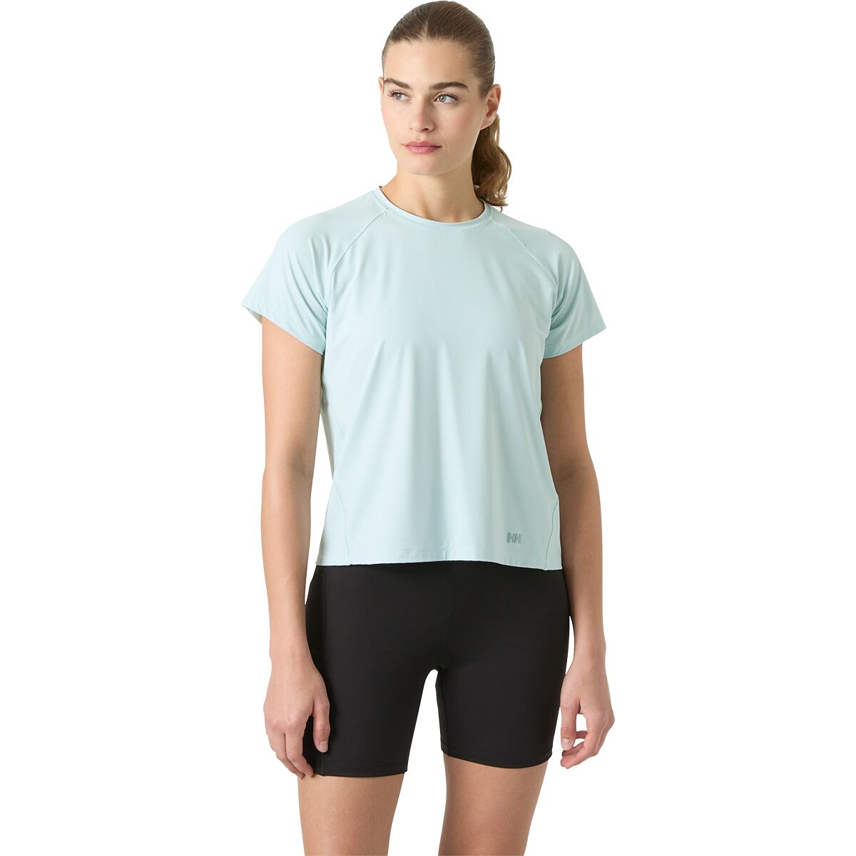 Helly Hansen Women's Shine Solen T-Shirt in Barely Blue - Size: XL