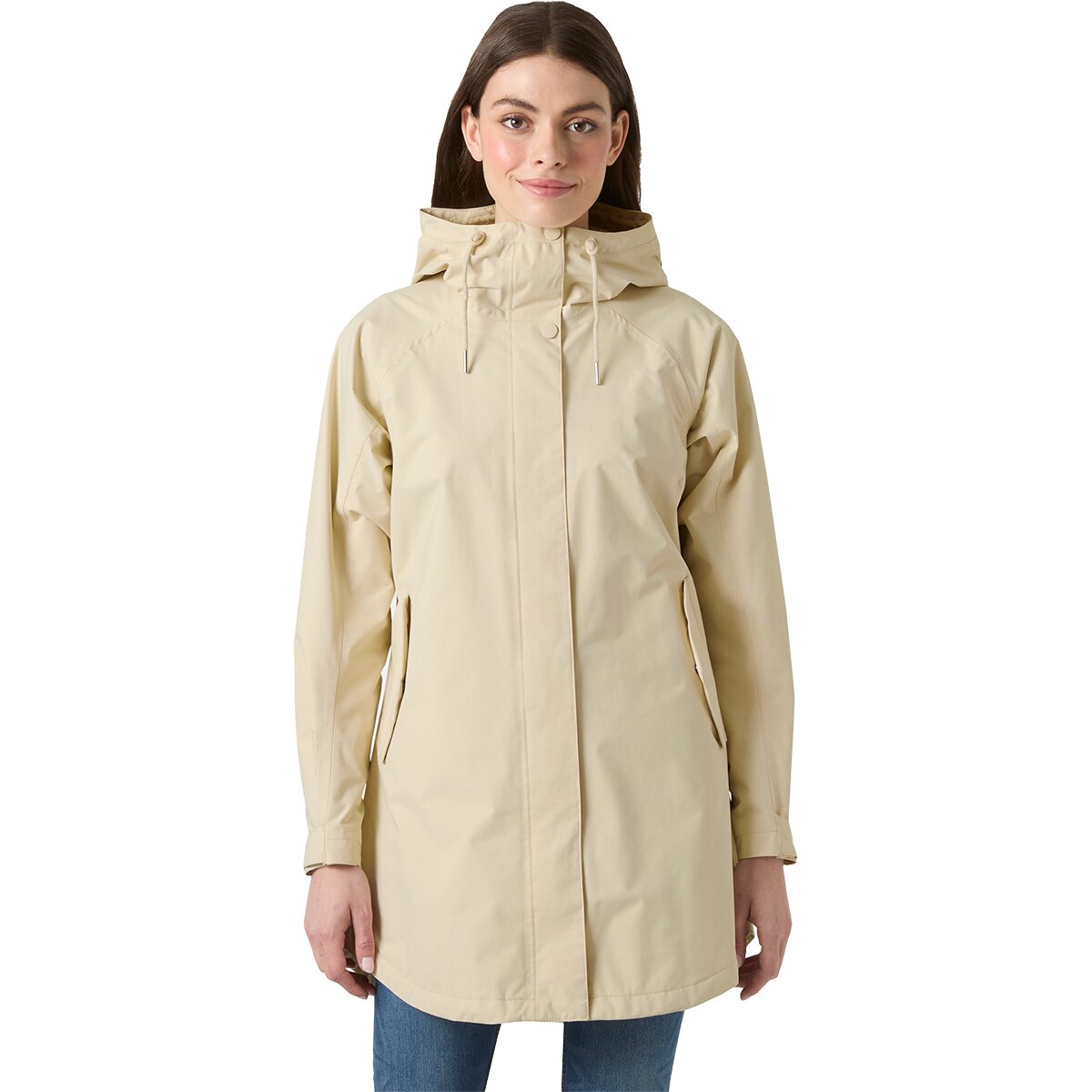 Helly Hansen Women's Valentia 2.0 Raincoat in Cream - Size: Medium