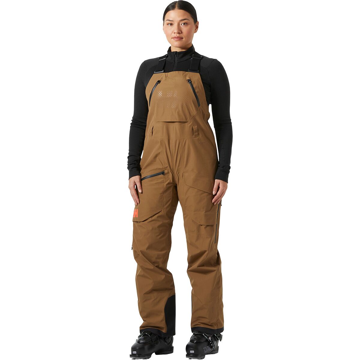 Helly Hansen Women's Ridge Infinity Shell Bib Pant in Sepia - Size: Small