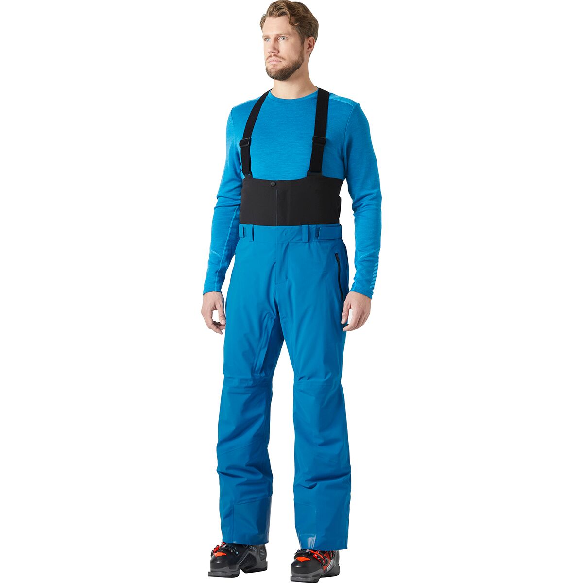 Helly Hansen Men's Alpha Bib Pant in Cerulean Blue - Size: Small