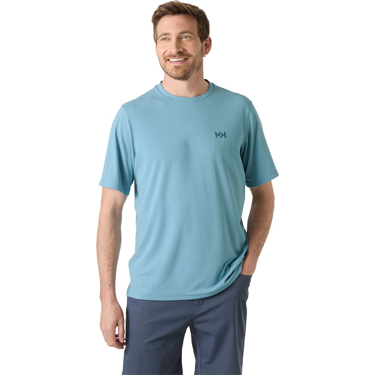Helly Hansen Helly Hansen Men's Lifa Active Solen T-Shirt in Windy Blue - Size: XXL - $38.50 at Steep and Cheap
