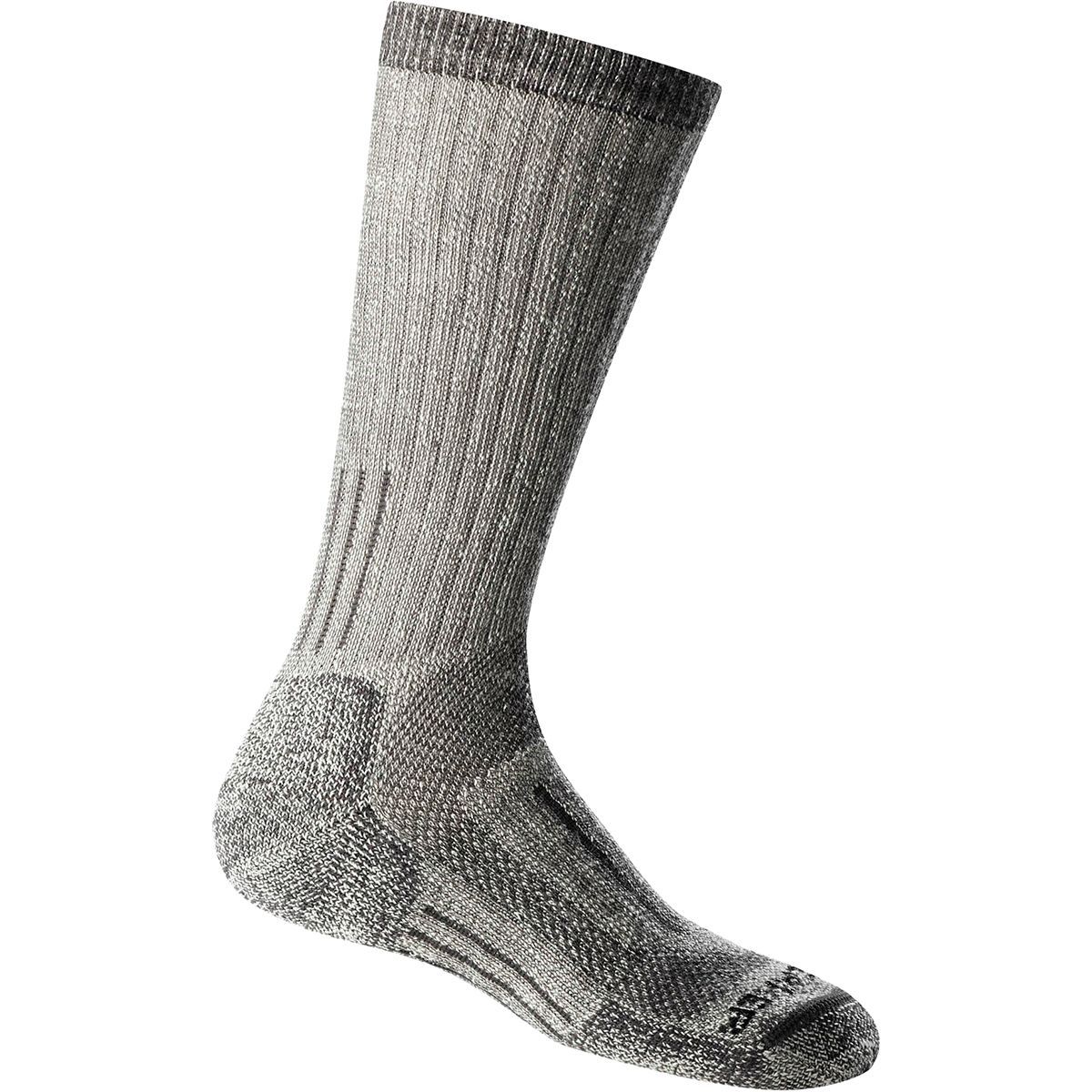Icebreaker Women's Mountaineer Mid Calf Sock in Jet Heather - Size: Large