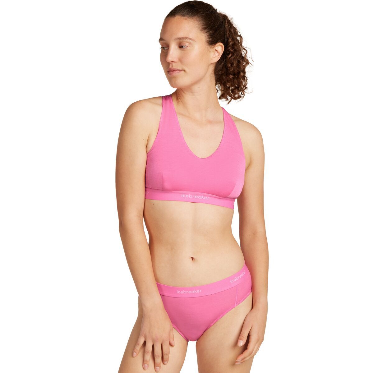 Icebreaker Women's Merino 125 Cool-Lite Sprite Racerback Bra in Pop - Size: Small
