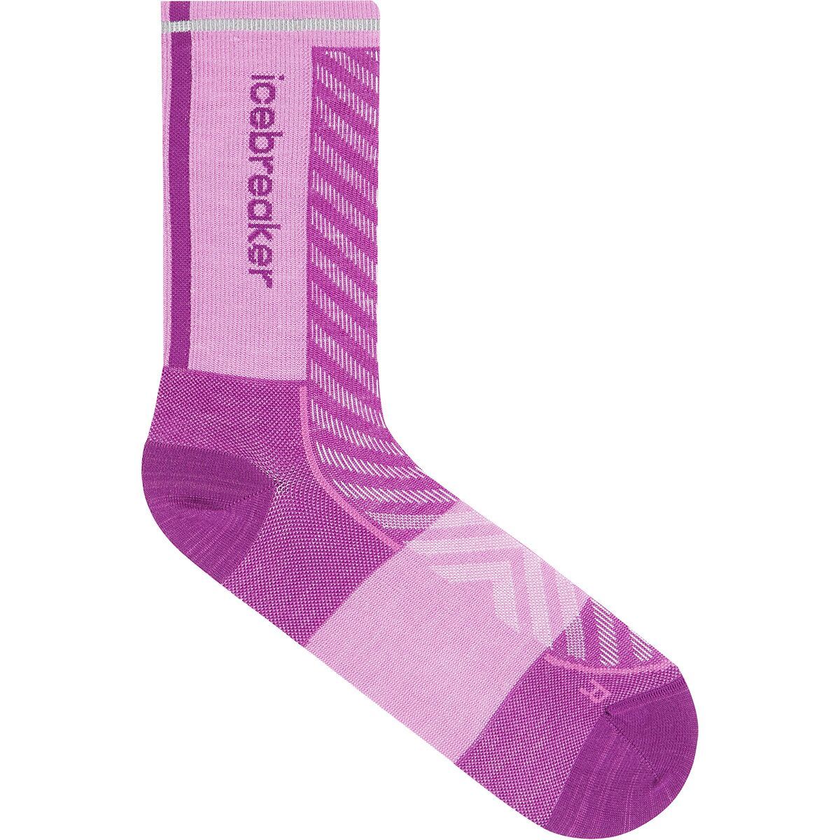 Icebreaker Women's Merino Run+ Ultralight Crew Sock in Passion / Passion Light - Size: Medium