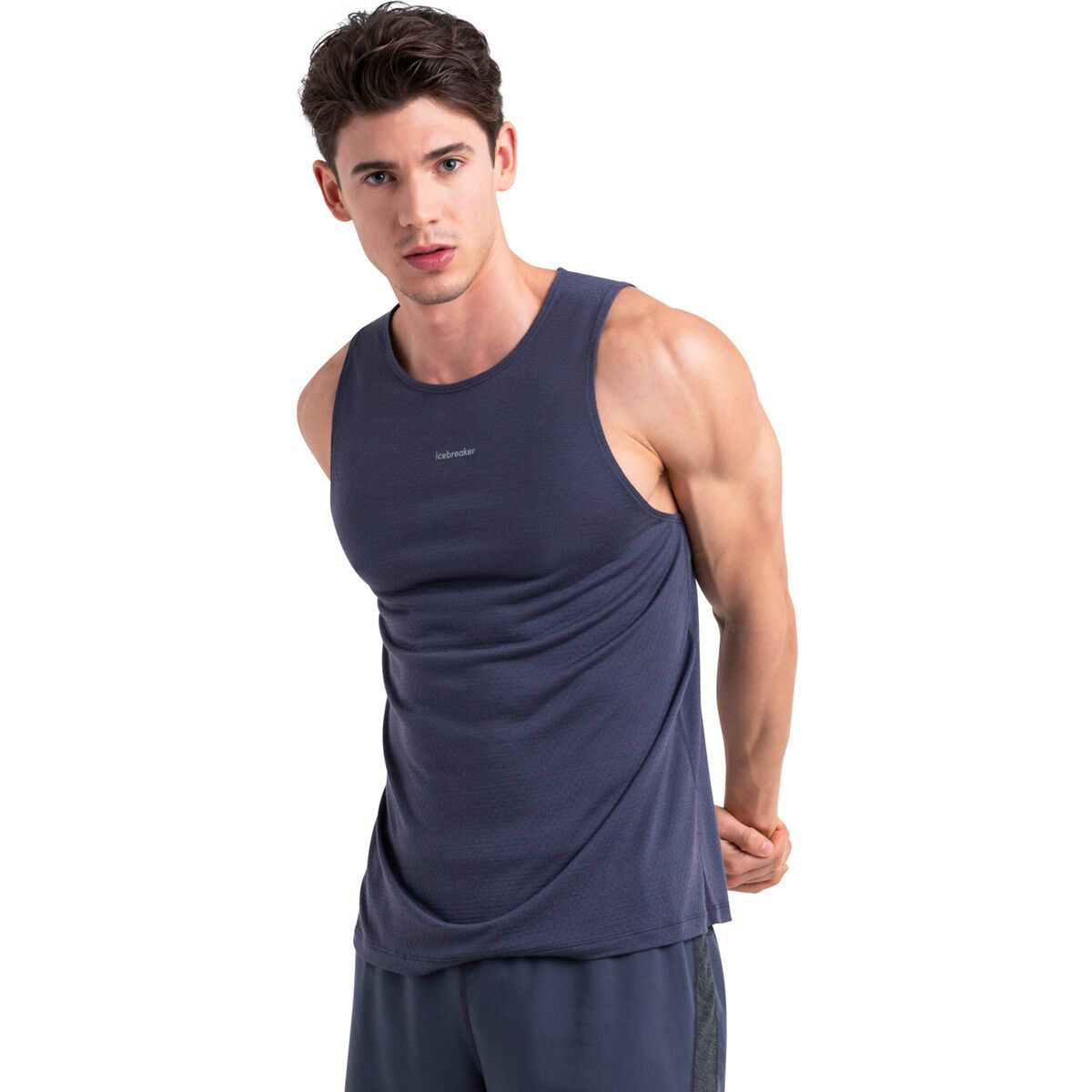 Icebreaker Men's Merino Blend 125 Cool-Lite Speed Tank in Graphite - Size: Small