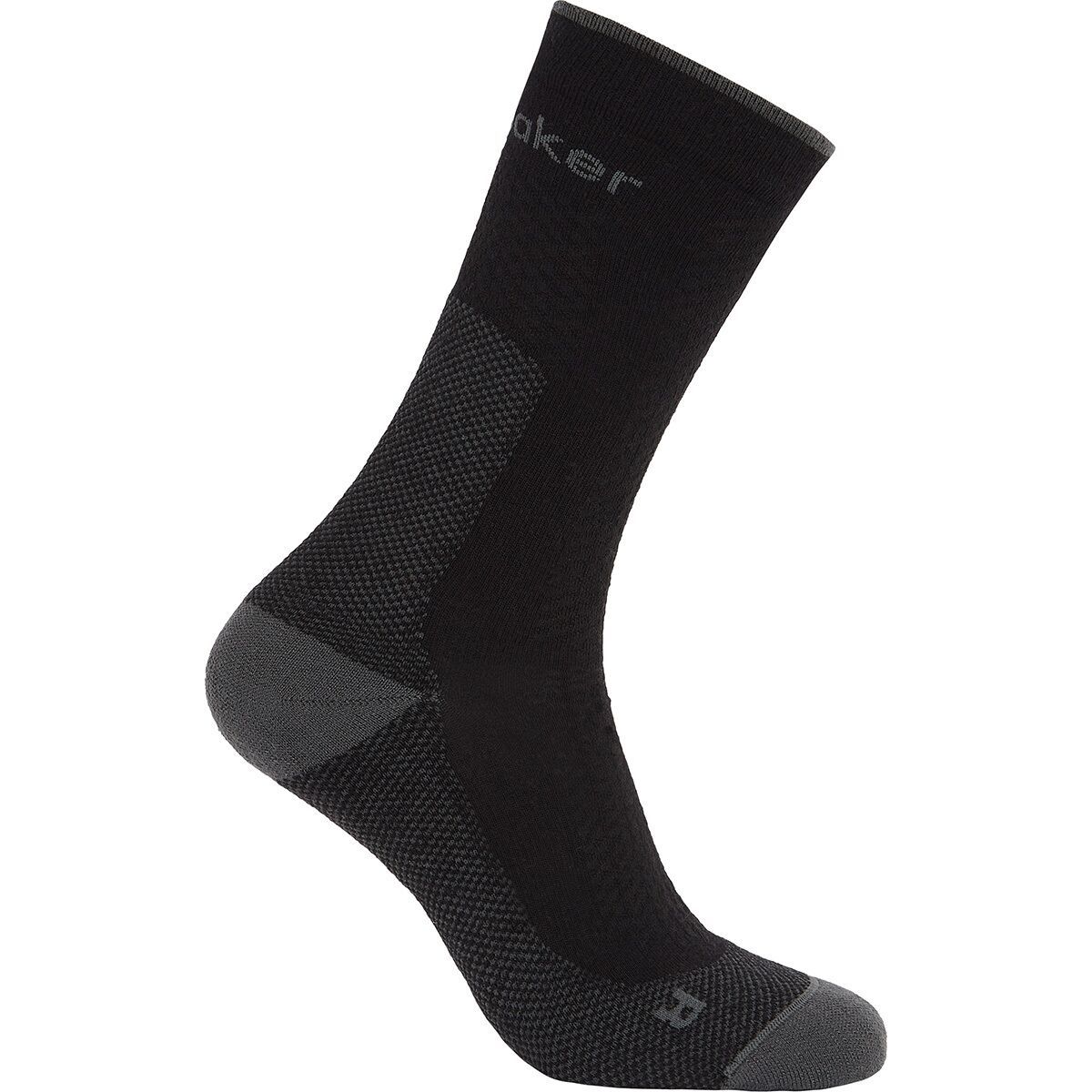 Icebreaker Men's Merino Hike+ Ultralight Crew Sock in Black / Obsidian - Size: XL