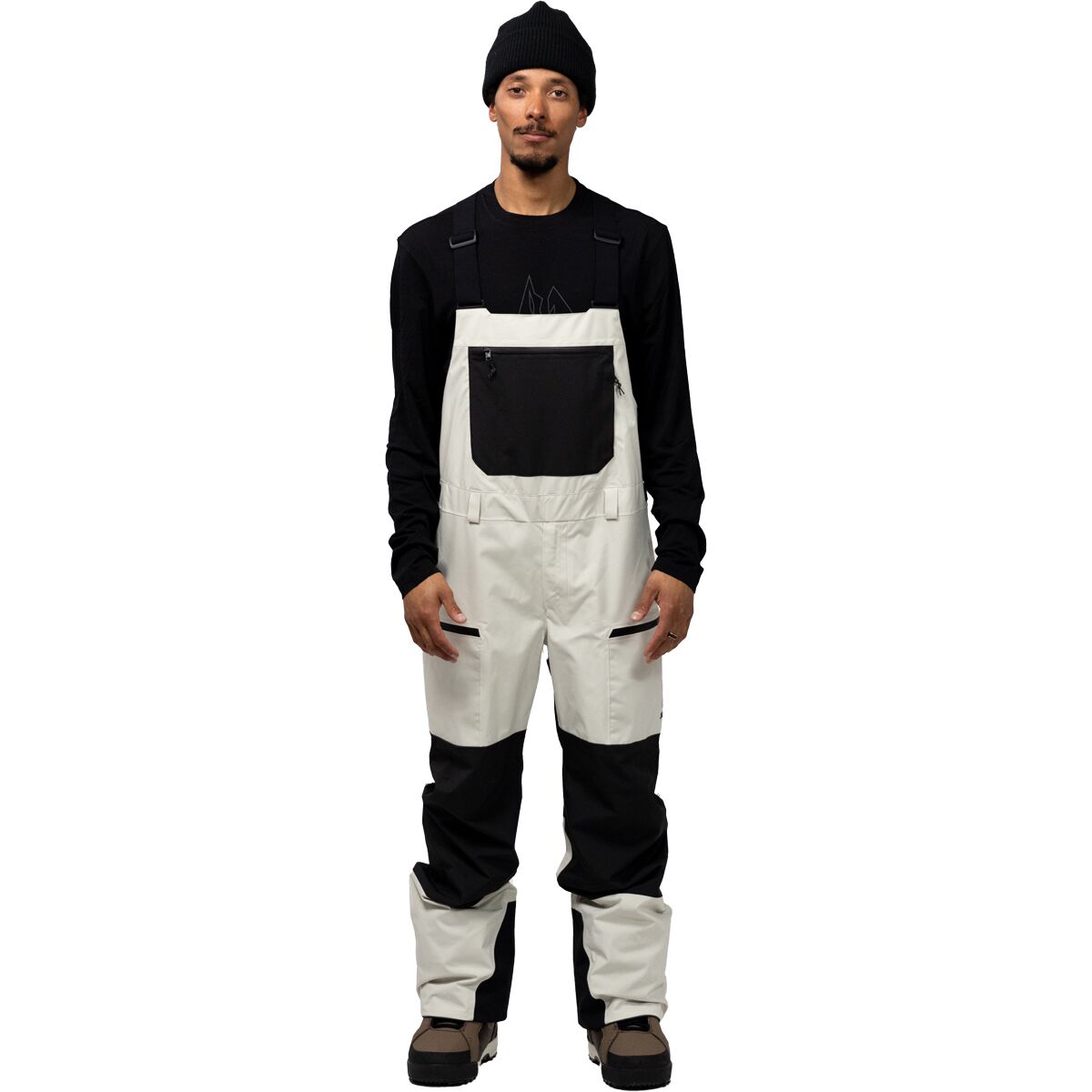 Jones Snowboards Men's MTN Surf Recycled Bib in Mineral Gray - Size: XL