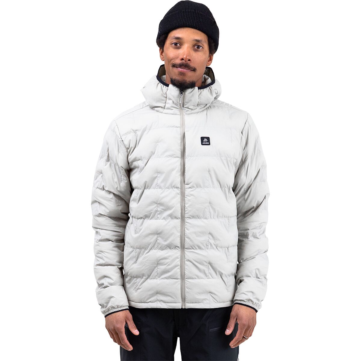 Jones Snowboards Jones Snowboards Men's Dark Start Recycled Insulated Hoodie in Smoke Gray - Size: XL - $167.97 at Steep and Cheap