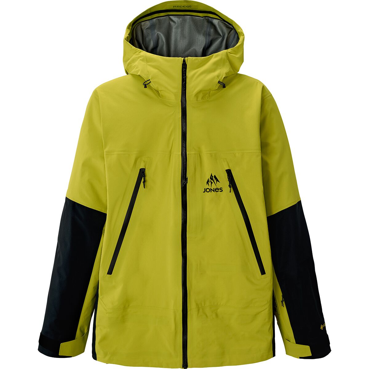 Jones Snowboards Jones Snowboards Men's Shralpinist GTX Recycled Jacket in Lime Green - Size: Small - $559.96 at Steep and Cheap