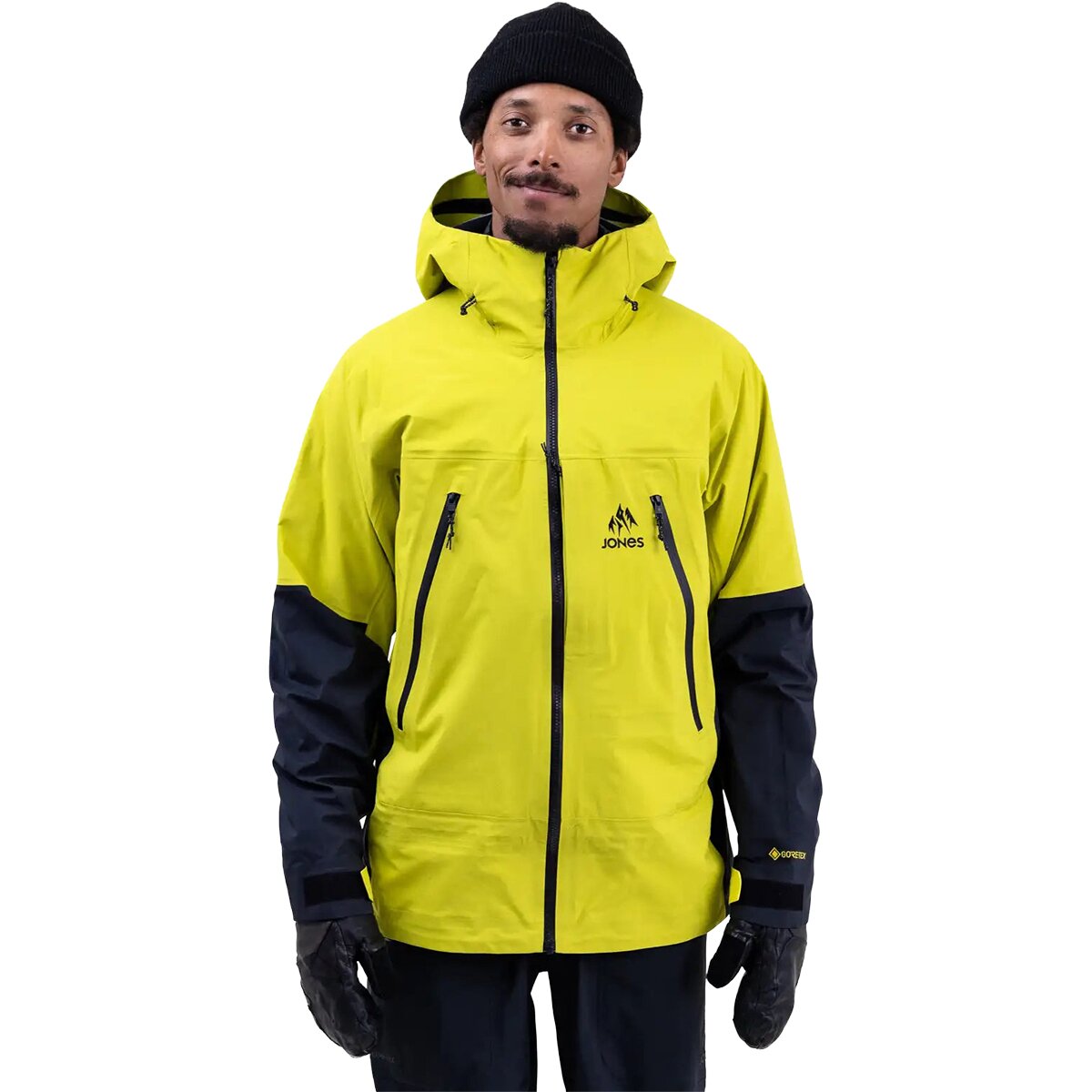 Jones Snowboards Jones Snowboards Men's Shralpinist GTX Recycled Jacket in Lime Green - Size: Small - $399.98 at Steep and Cheap