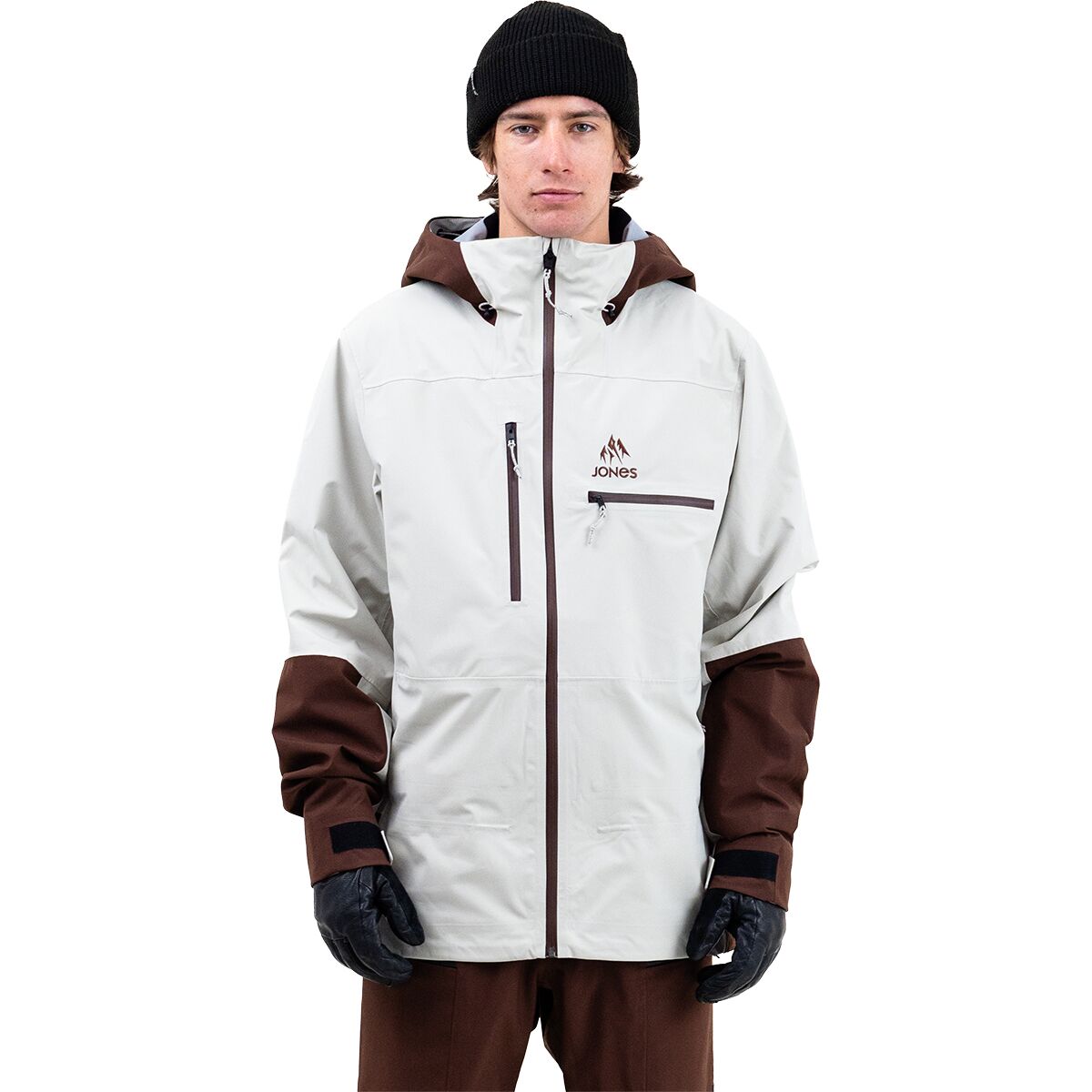 Jones Snowboards Jones Snowboards Men's Shralpinist Stretch Recycled Jacket in Smoke Gray - Size: Medium - $249.98 at Steep and Cheap