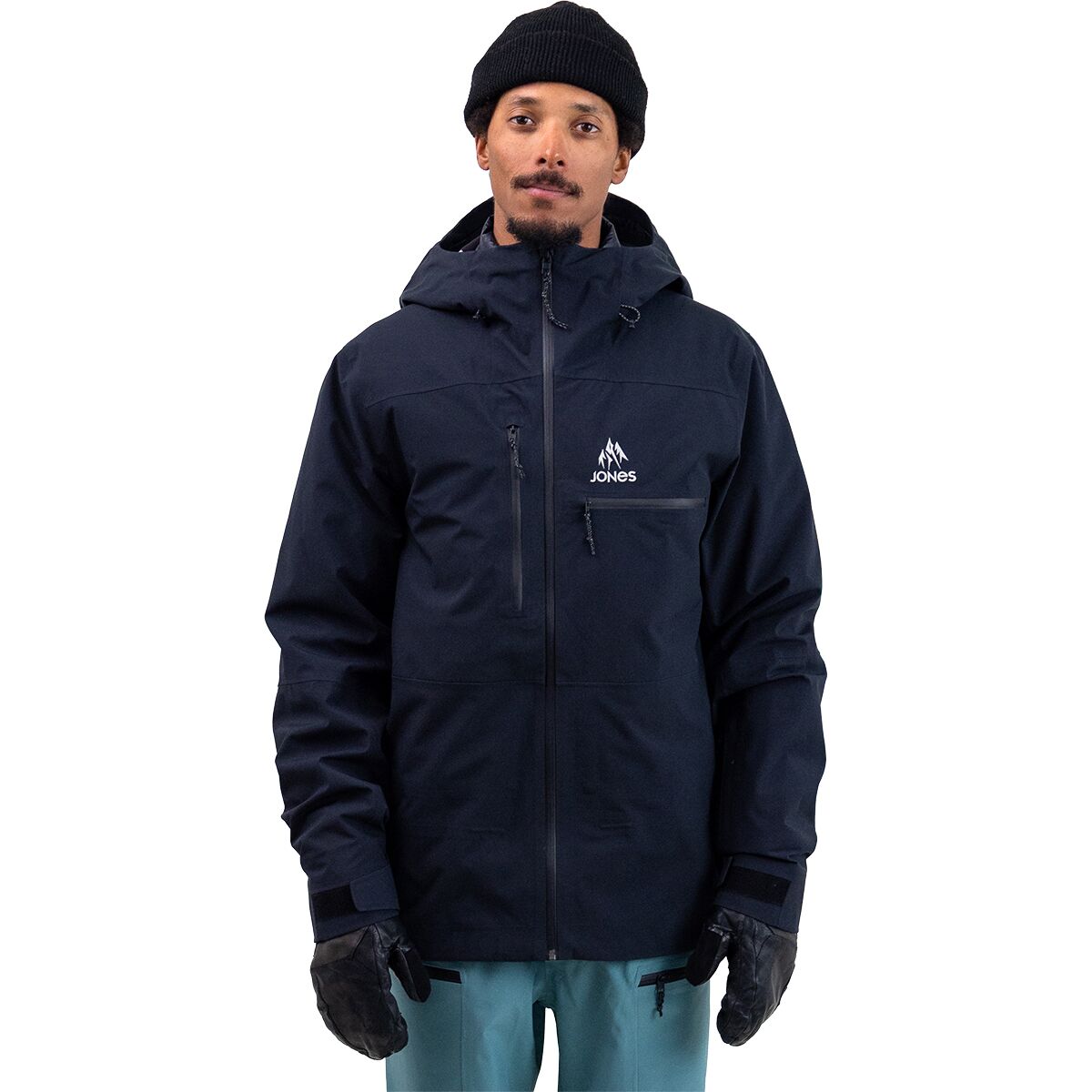Jones Snowboards Jones Snowboards Men's Shralpinist Stretch Recycled Jacket in Stealth Black - Size: Medium - $299.97 at Steep and Cheap