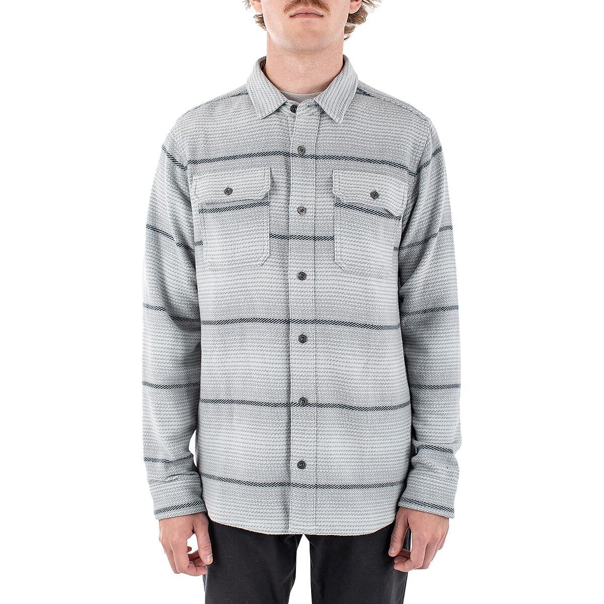 Jetty Men's Horizon Flannel Shirt in Light Blue - Size: XXL